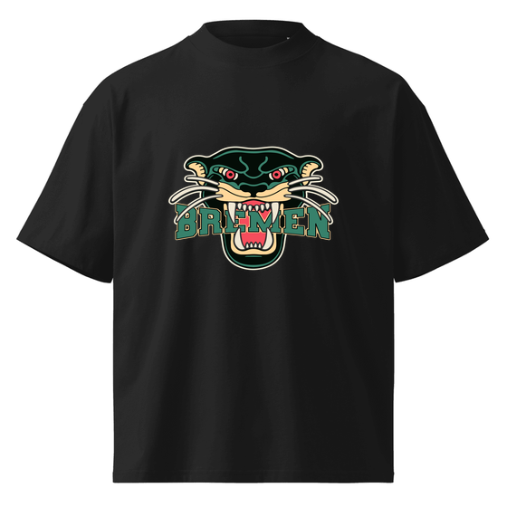 Bremen T-Shirt mit Panther-Design (Schwarz)