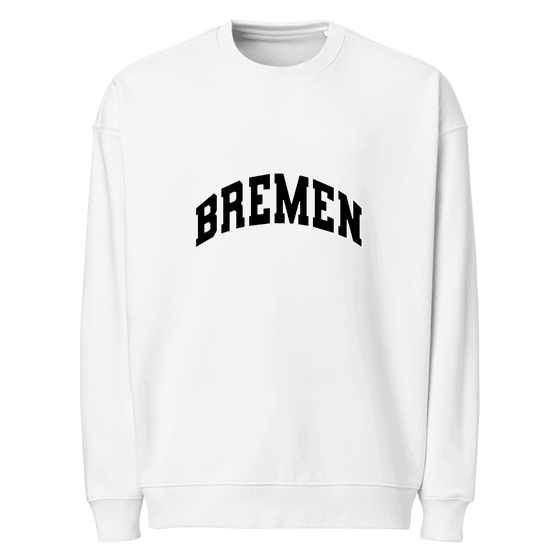 Bremen Sweatshirt mit Varsity3-Design (Weiß)