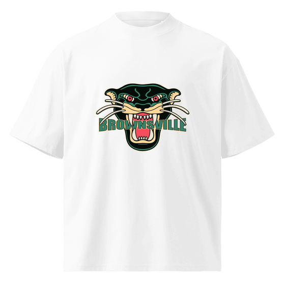 Brownsville T-Shirt with Panther design (White) – Produktansicht