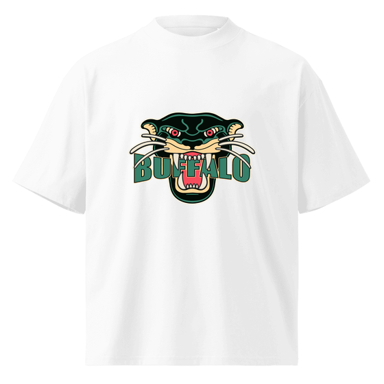 Buffalo T-Shirt with Panther design (White) – Produktansicht