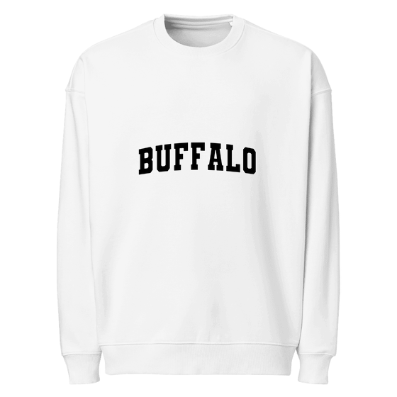 Buffalo Sweatshirt with Varsity3 design (White)