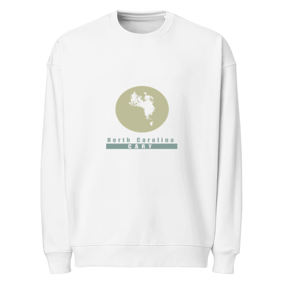 Cary Sweatshirt with Minimal Moon design (White)