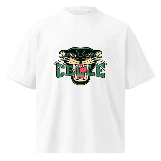 Celle T-Shirt mit Panther-Design (Weiß) – Produktansicht