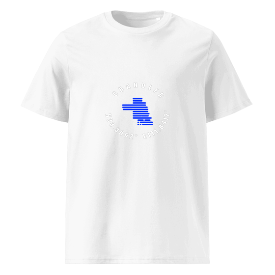 Chandler T-Shirt with Minimal Coordinates design (White)