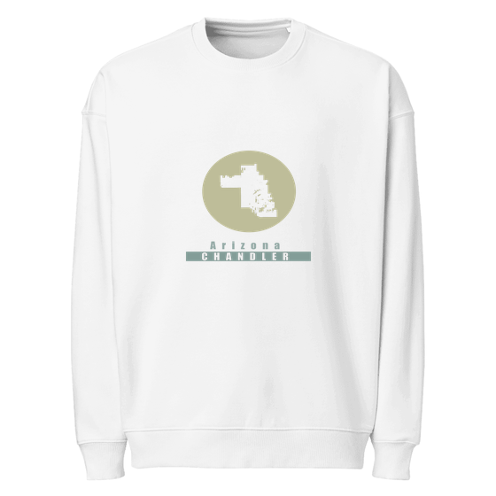 Chandler Sweatshirt with Minimal Moon design (White)