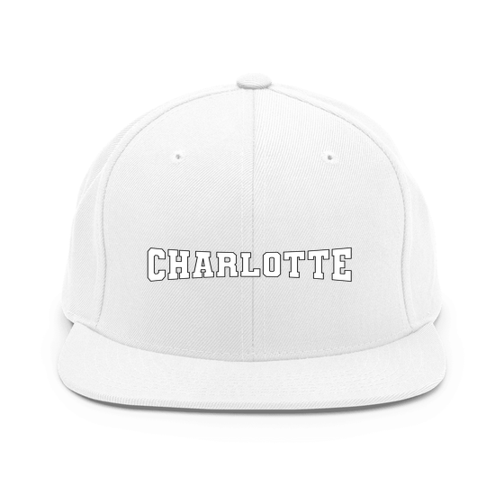 Charlotte Cap with Varsity4 design (White)