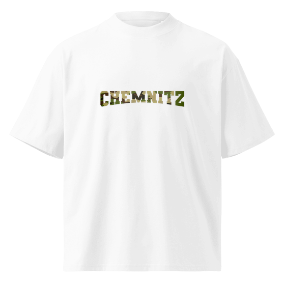 Chemnitz T-Shirt mit Camouflage-Design (Weiß) – Produktansicht