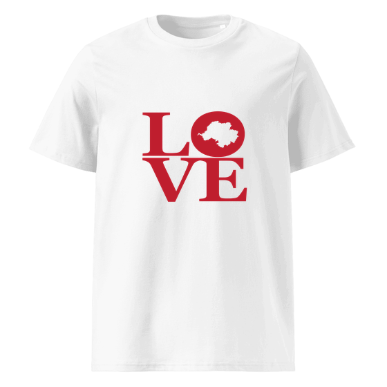 Chemnitz T-Shirt mit Love-Design (Weiß)