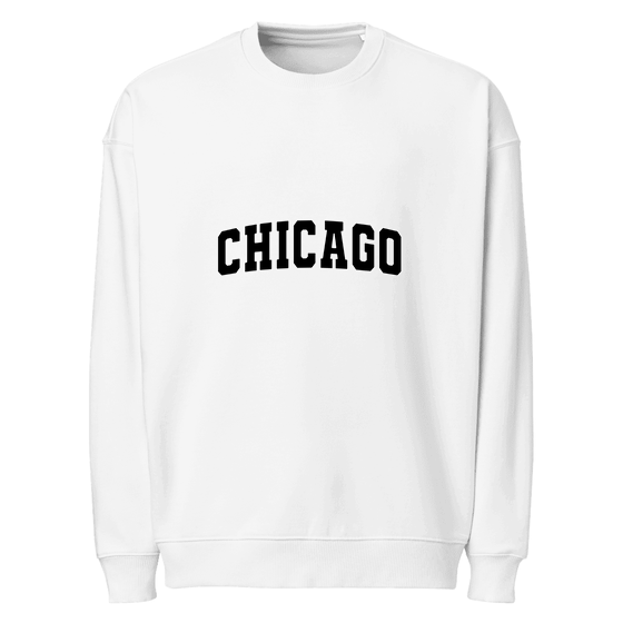 Chicago Sweatshirt with Varsity3 design (White)