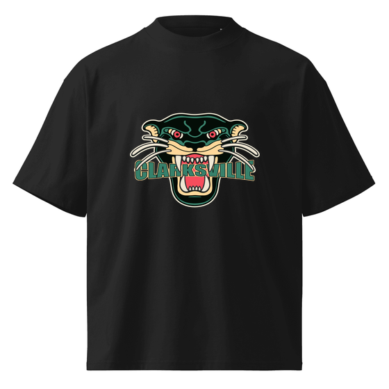 Clarksville T-Shirt with Panther design (Black)