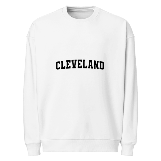 Cleveland Sweatshirt with Varsity3 design (White)