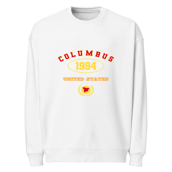 Columbus Sweatshirt with University 1994 design (White)