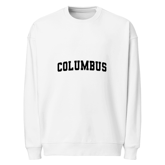 Columbus Sweatshirt with Varsity3 design (White)