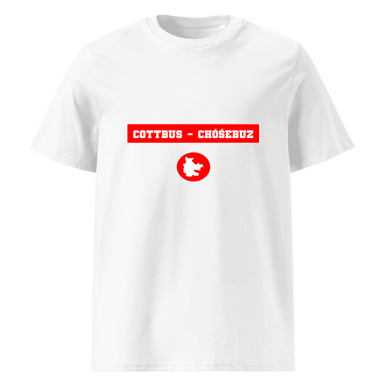 Cottbus - Chóśebuz T-Shirt mit Signal14-Design (Weiß)