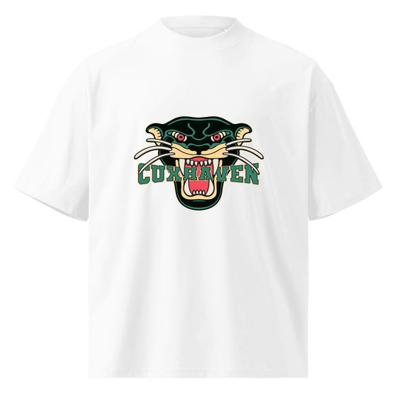 Cuxhaven T-Shirt mit Panther-Design (Weiß) – Produktansicht