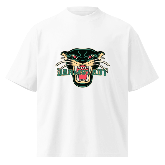 Darmstadt T-Shirt mit Panther-Design (Weiß) – Produktansicht