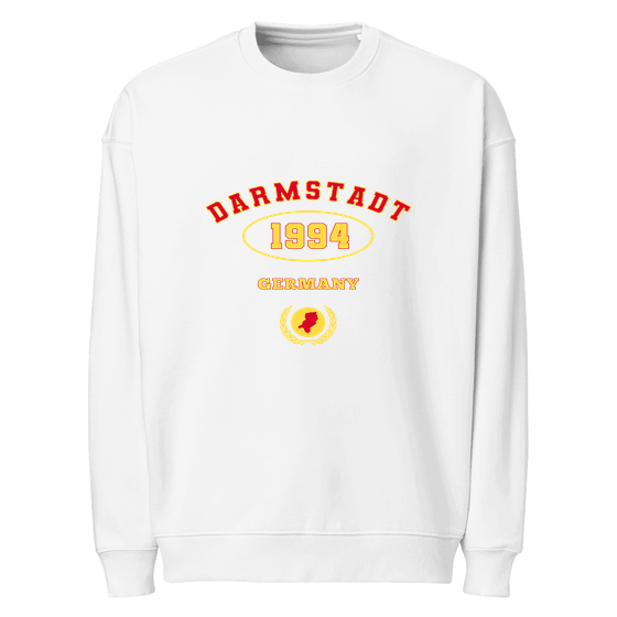 Darmstadt Sweatshirt mit University 1994-Design (Weiß) – Produktansicht