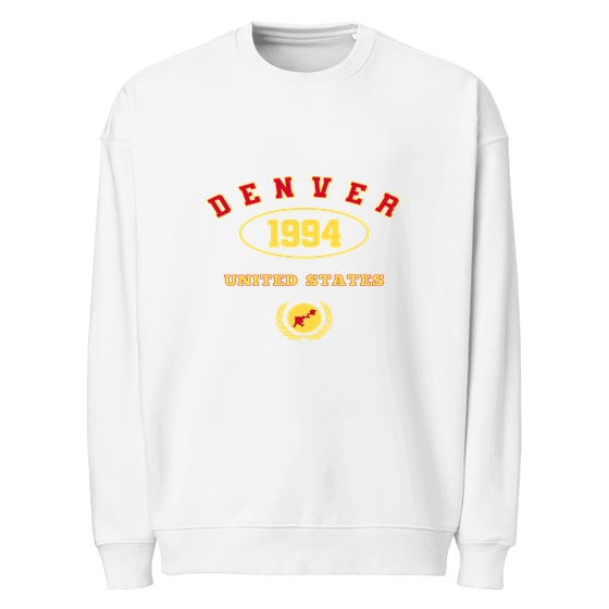 Denver Sweatshirt with University 1994 design (White)