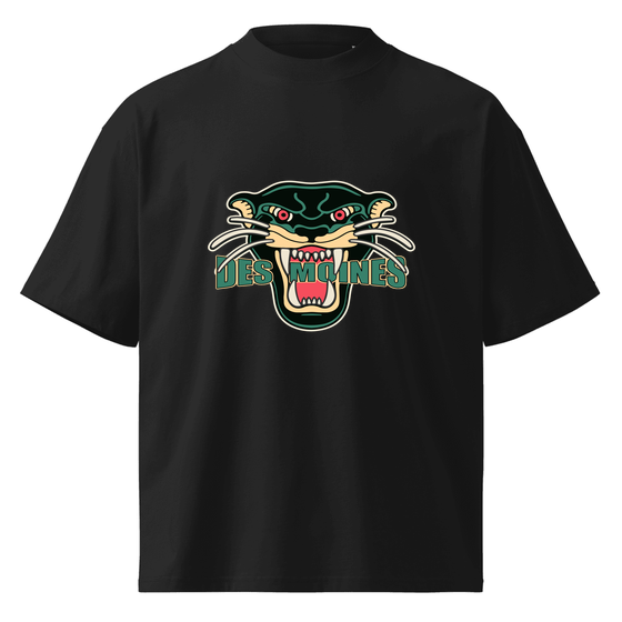 Des Moines T-Shirt with Panther design (Black)
