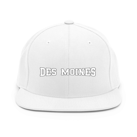 Des Moines Cap with Varsity4 design (White)