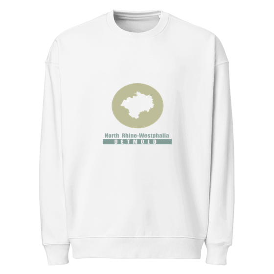 Detmold Sweatshirt mit Minimal Moon-Design (Weiß)