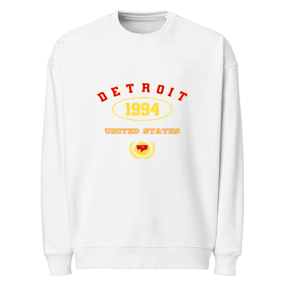 Detroit Sweatshirt with University 1994 design (White)