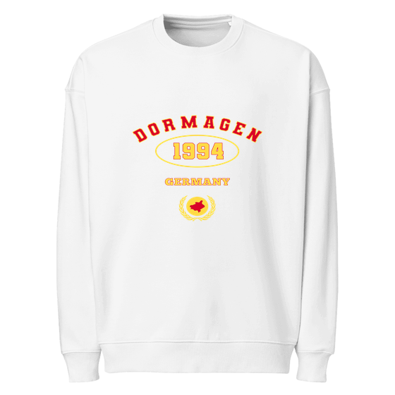 Dormagen Sweatshirt mit University 1994-Design (Weiß)