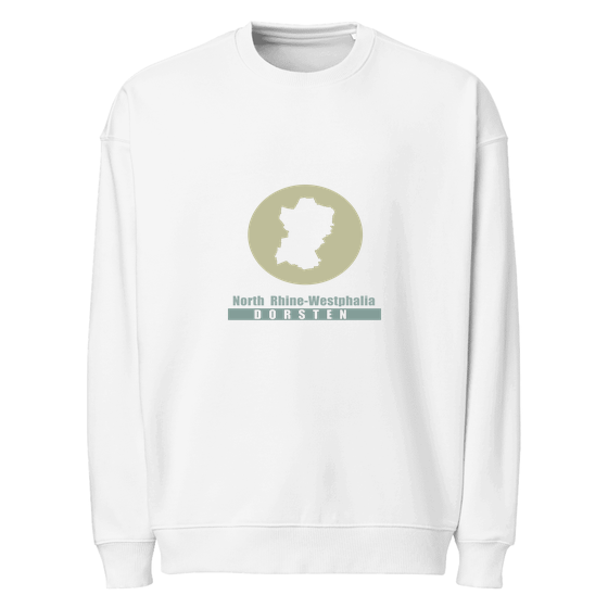 Dorsten Sweatshirt mit Minimal Moon-Design (Weiß) – Produktansicht