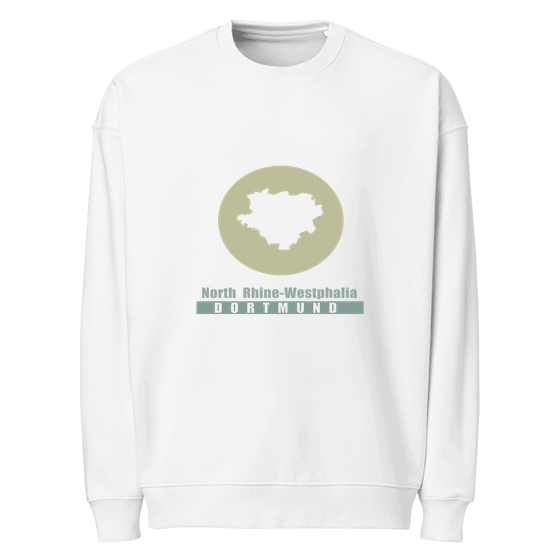 Dortmund Sweatshirt mit Minimal Moon-Design (Weiß)