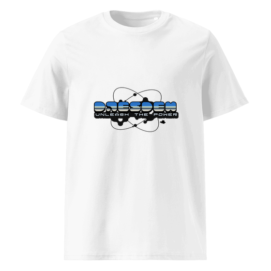 Dresden T-Shirt mit Atom-Design (Weiß)