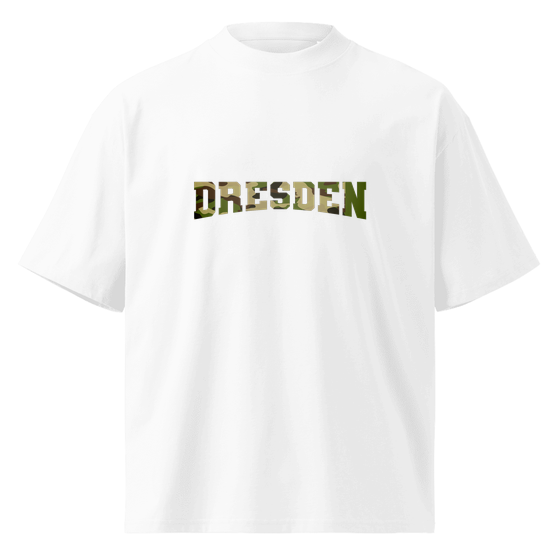 Dresden T-Shirt mit Camouflage-Design (Weiß) – Produktansicht