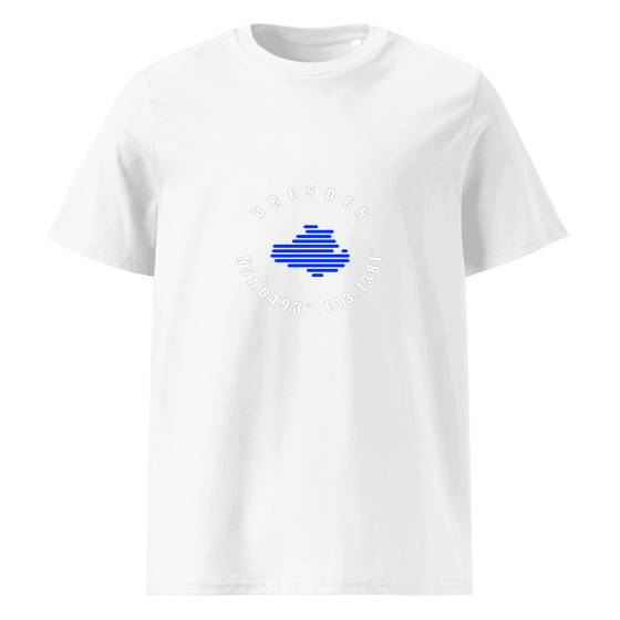 Dresden T-Shirt mit Minimal Coordinates-Design (Weiß)