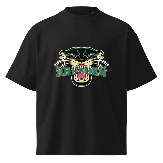 Dresden T-Shirt mit Panther-Design (Schwarz)