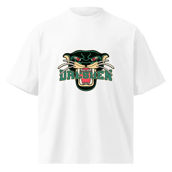 Dresden T-Shirt mit Panther-Design (Weiß) – Produktansicht