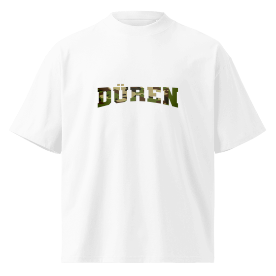 Düren T-Shirt mit Camouflage-Design (Weiß) – Produktansicht