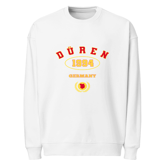 Düren Sweatshirt mit University 1994-Design (Weiß) – Produktansicht