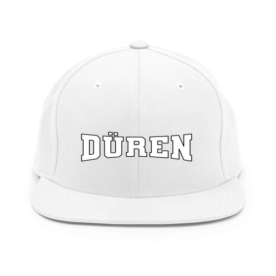 Düren Cap mit Varsity4-Design (Weiß) – Produktansicht