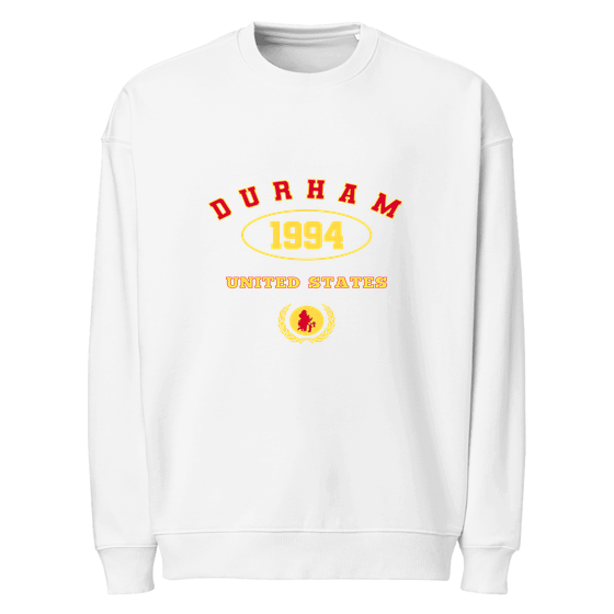 Durham Sweatshirt with University 1994 design (White)