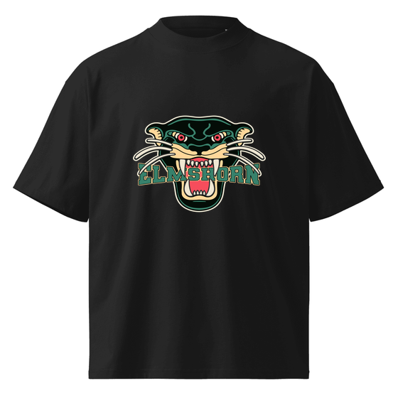 Elmshorn T-Shirt mit Panther-Design (Schwarz)