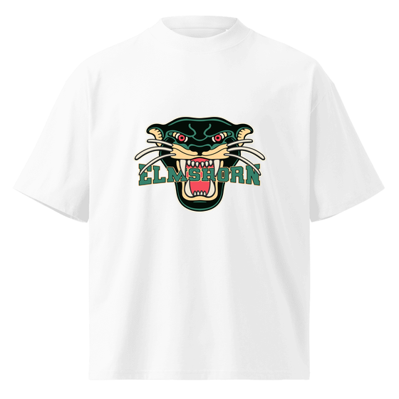 Elmshorn T-Shirt mit Panther-Design (Weiß) – Produktansicht