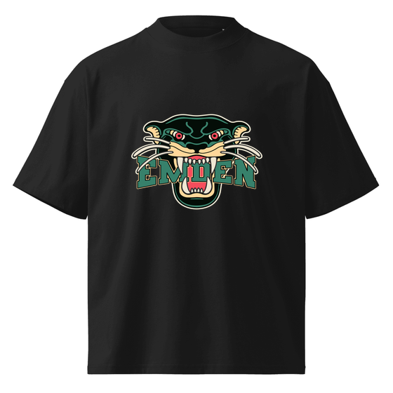 Emden T-Shirt mit Panther-Design (Schwarz) – Produktansicht