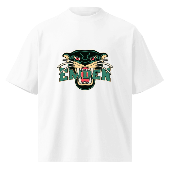 Emden T-Shirt mit Panther-Design (Weiß) – Produktansicht