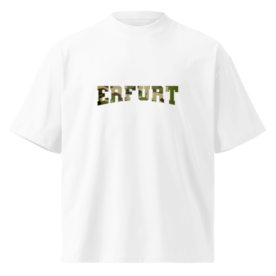 Erfurt T-Shirt mit Camouflage-Design (Weiß) – Produktansicht