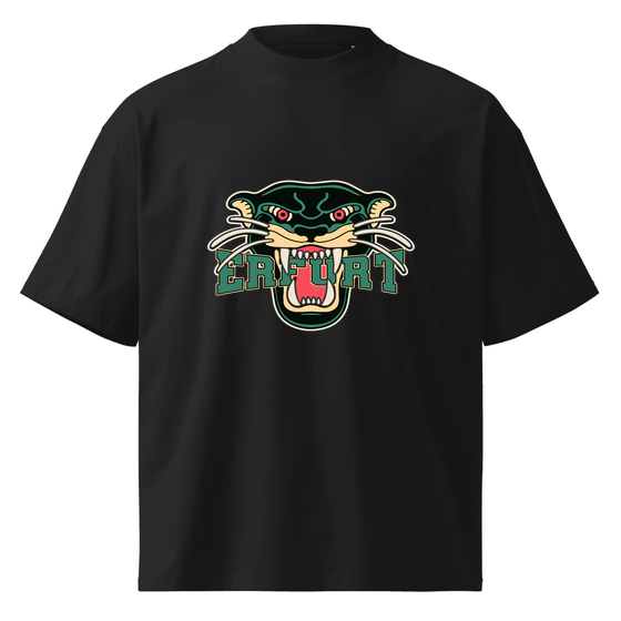 Erfurt T-Shirt mit Panther-Design (Schwarz)