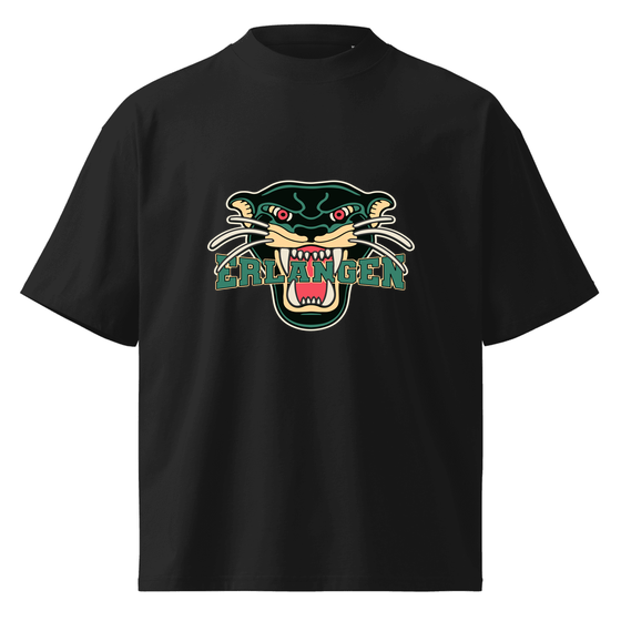 Erlangen T-Shirt mit Panther-Design (Schwarz) – Produktansicht
