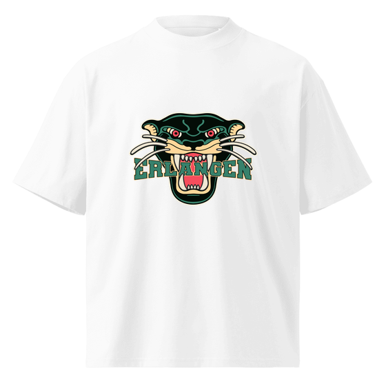 Erlangen T-Shirt mit Panther-Design (Weiß) – Produktansicht