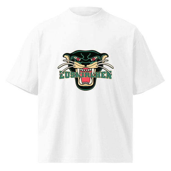 Euskirchen T-Shirt mit Panther-Design (Weiß) – Produktansicht