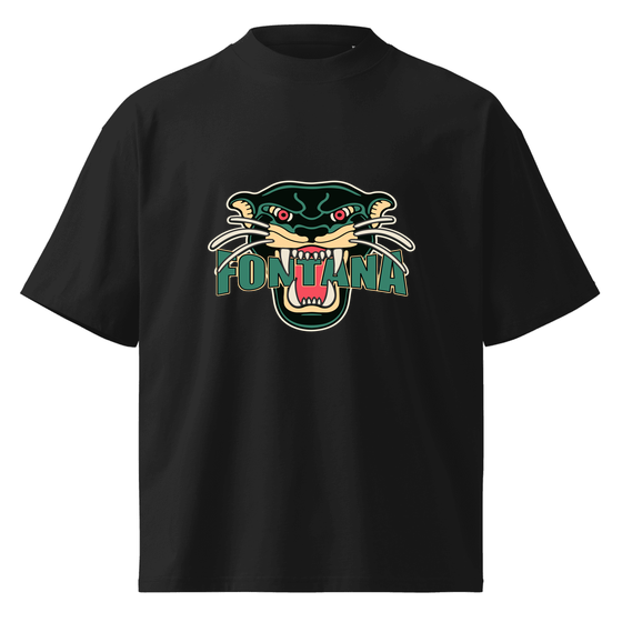 Fontana T-Shirt with Panther design (Black)