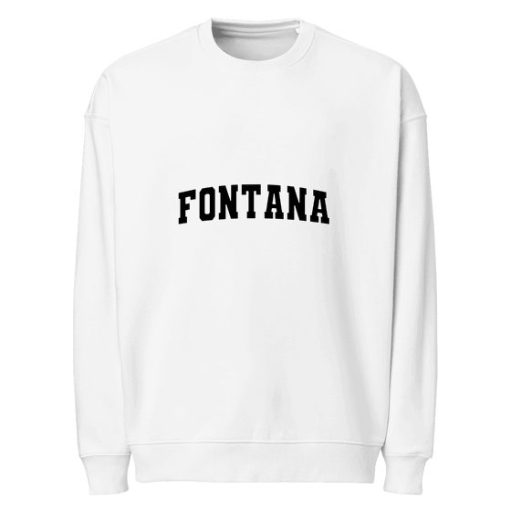 Fontana Sweatshirt with Varsity3 design (White)