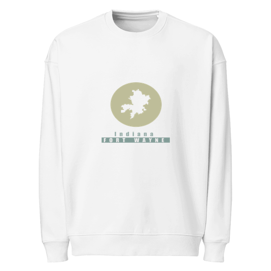 Fort Wayne Sweatshirt with Minimal Moon design (White)
